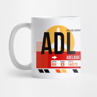 Adelaide (ADL) Airport // Sunset Baggage Tag Mug